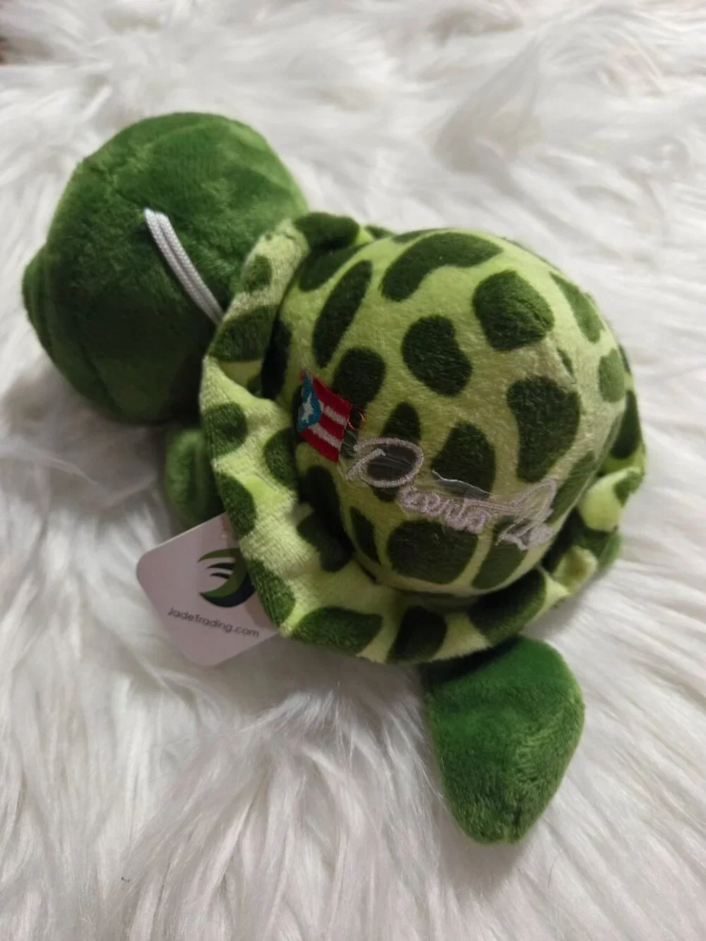 Puerto Rico Window Cling Stuffed Turtle